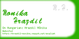 monika hrazdil business card